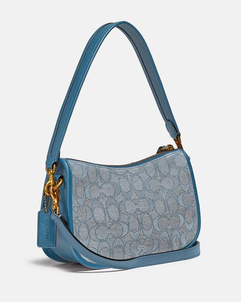 Courrèges Leather Shoulder Bag - Blue Shoulder Bags, Handbags - WCOUR25989