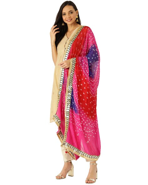 Embellished Dupatta with Tassels Accent Price in India