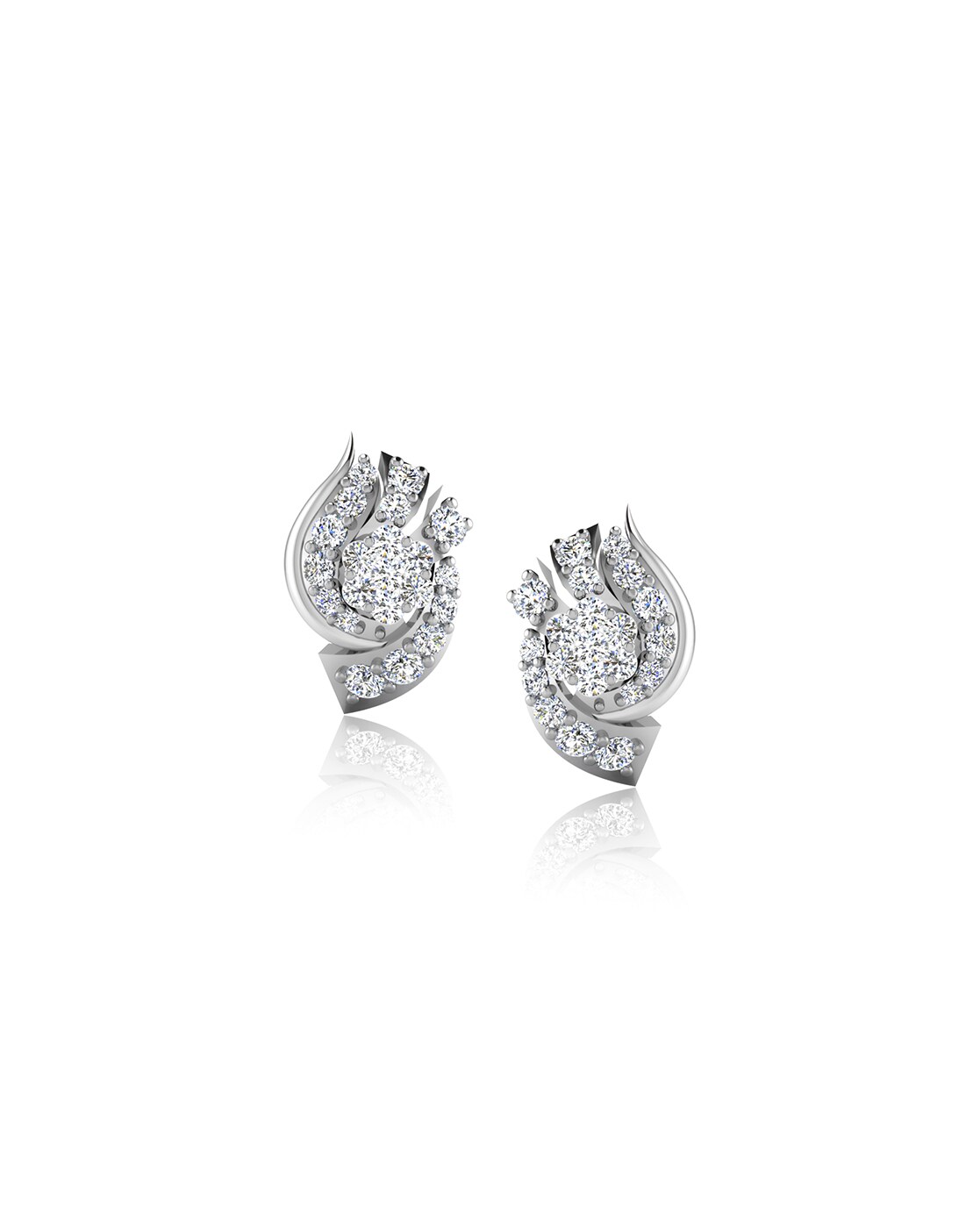 Small Diamond Earring Designs at Best Price at Candere by Kalyan Jewellers.