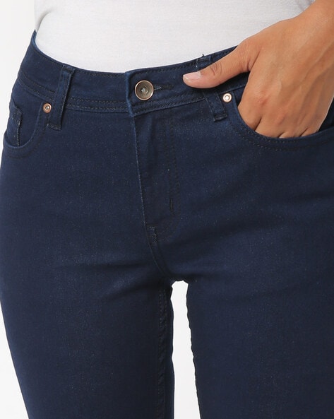 navy blue jeggings with pockets