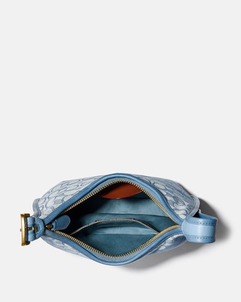 バッグ Coach Signature Ergo Bag Light Blue Buy Coach Signature Jacquard Ergo Shoulder Bag | Blue Color