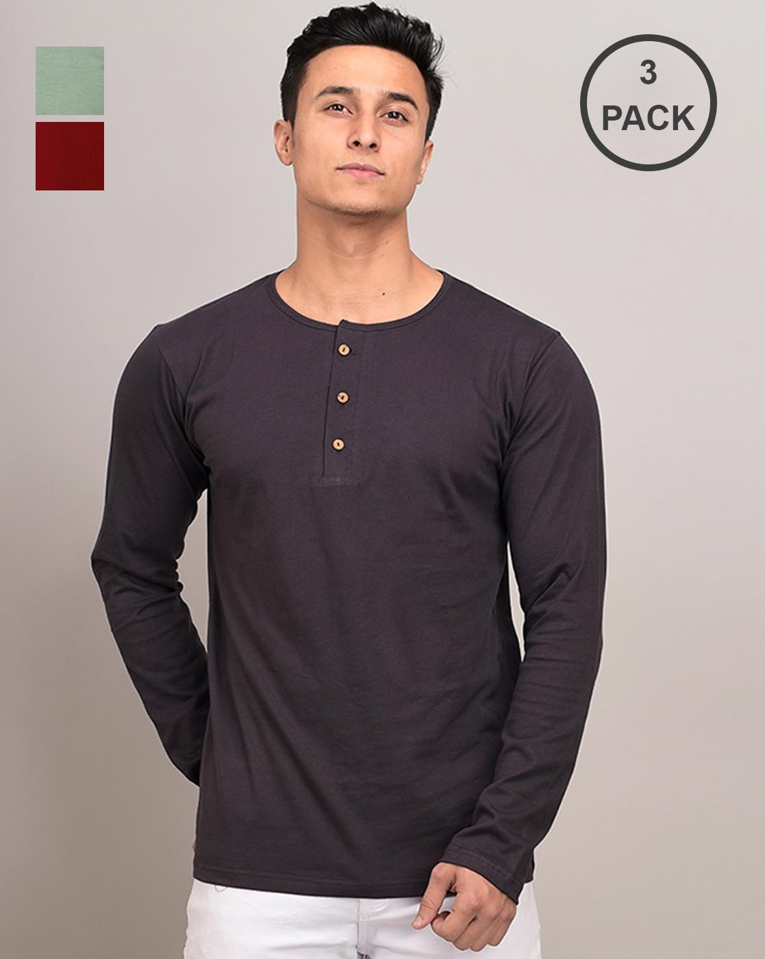 Henley shop shirt pack