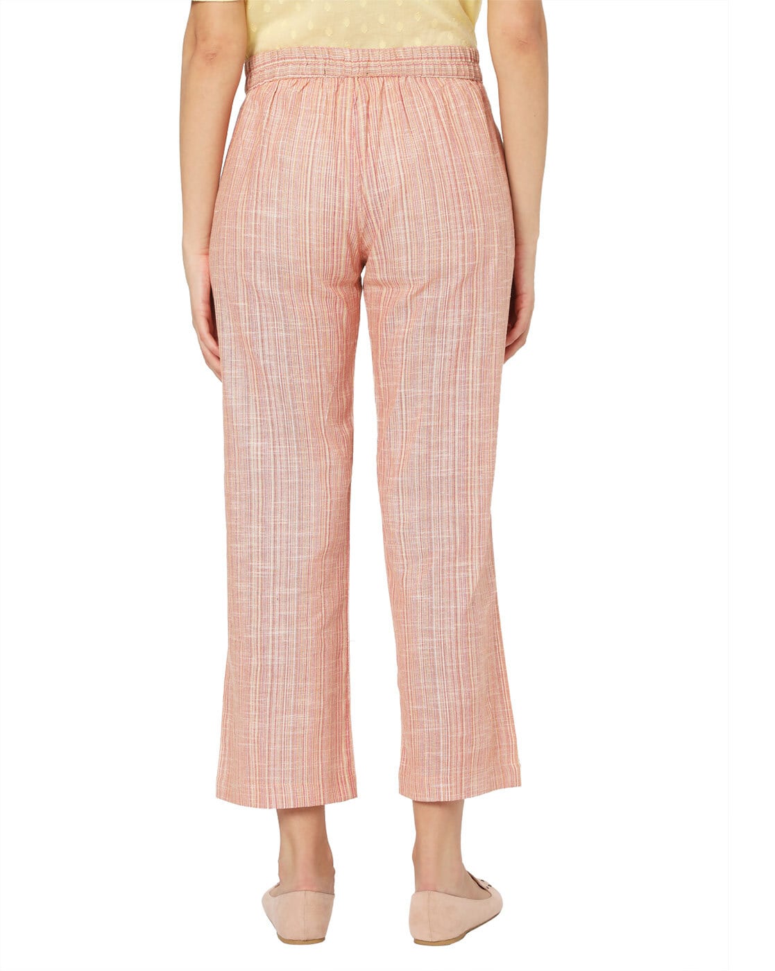 Textured Flared Trousers