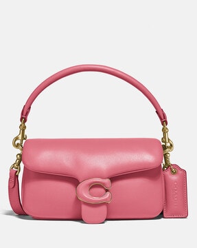 Pillow tabby leather crossbody bag Coach Pink in Leather - 33997078