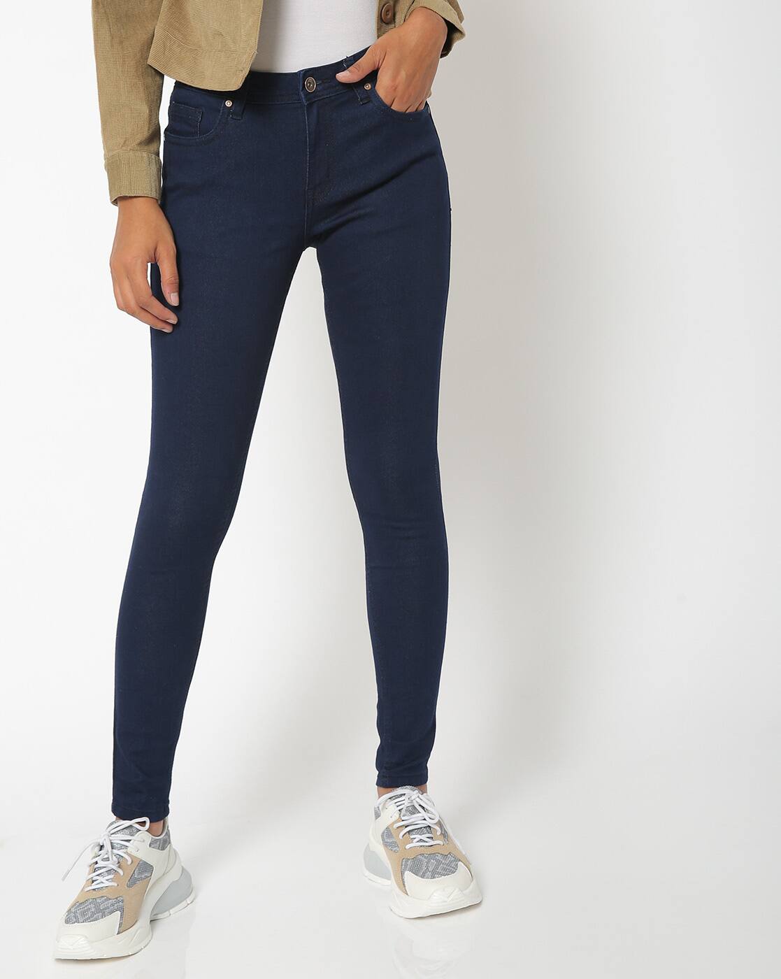 Buy Navy Blue Jeans u0026 Jeggings for Women by High Star Online | Ajio.com
