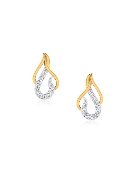 Buy Yellow Gold Earrings for Women by Iski Uski Online | Ajio.com