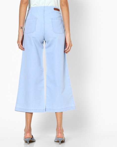 Women Elastic Waistband Stretchable Culottes