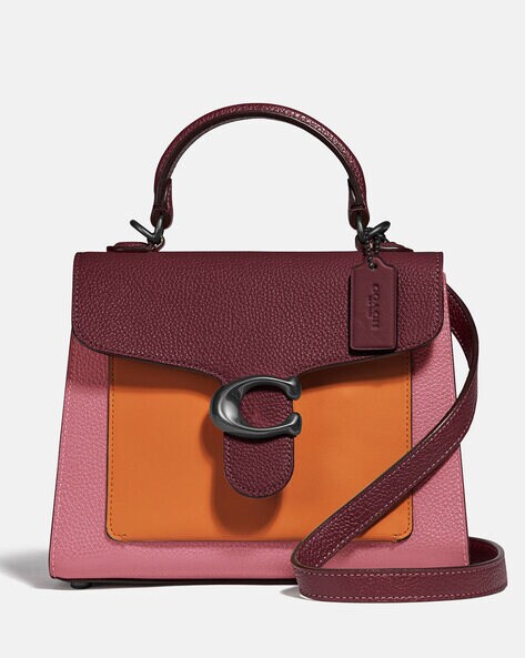 COACH Tabby Top Handle 20 With Signature Canvas Detail