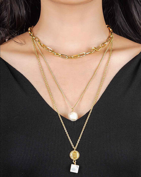 Link Chain gold-colored elegant Jewelry Chains Link Chains 