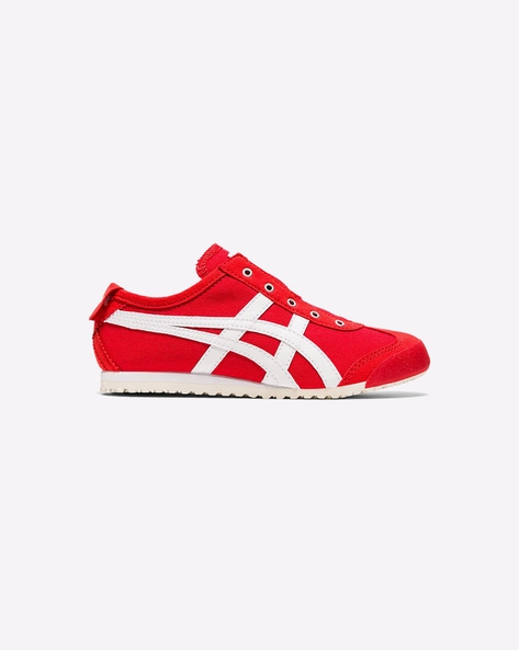 Onitsuka tiger best sale red slip on