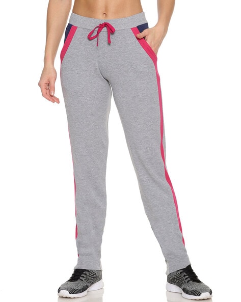 Straight Track Pants with Contrast Taping