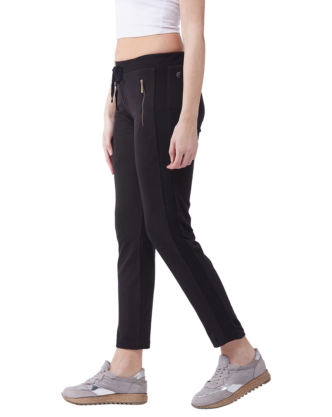 Buy Black Track Pants for Women by Femea Online