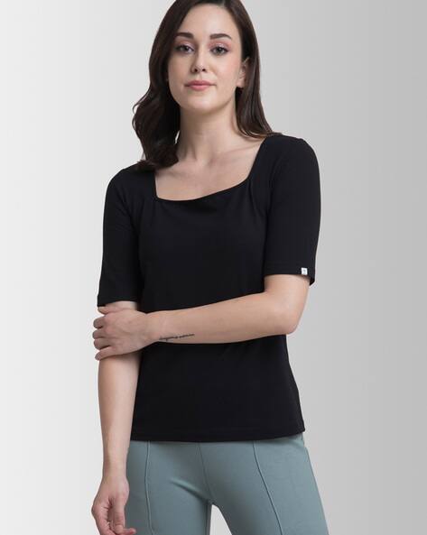 Square neck t shirt womens Clearance