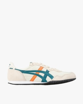 Buy Onitsuka Tiger Serrano Leather Lace Up Casual Shoes White Green Color Men AJIO LUXE