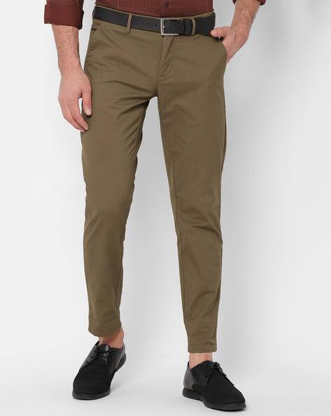 Buy Khaki Trousers \u0026 Pants for Men by 