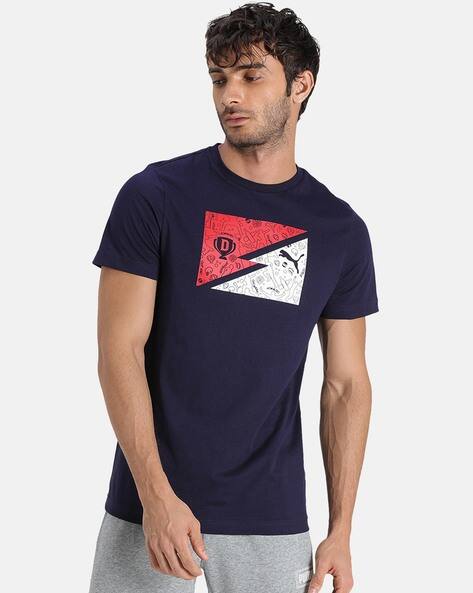 Dream11 Bolt Graphic Print Crew-Neck Cotton T-shirt