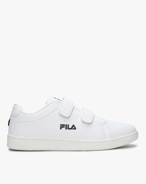 Fila white shop velcro strap