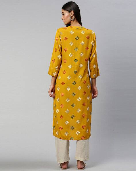 Buy Mustard Yellow Kurtis \u0026 Tunics for 