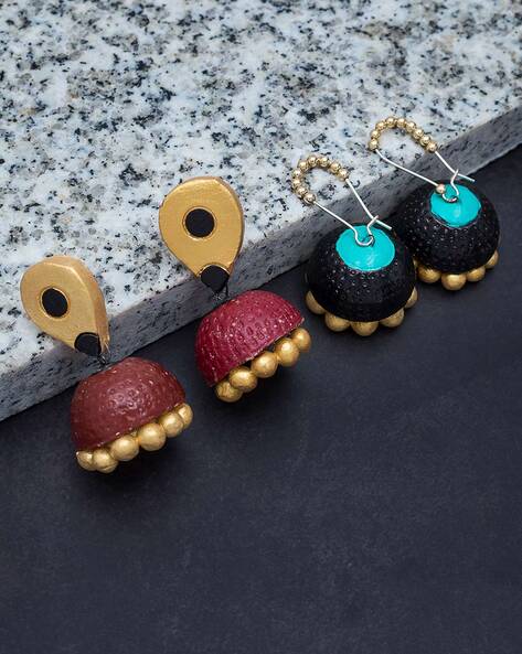 Terracotta earrings online on sale shopping