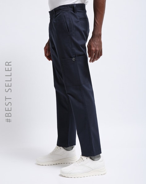 Men's Cargo Work Trousers Casual Thin Style Relaxed Fit - Temu