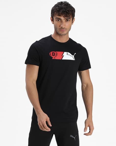 x Dream11 Logo Graphic Print Crew-Neck Cotton T-shirt