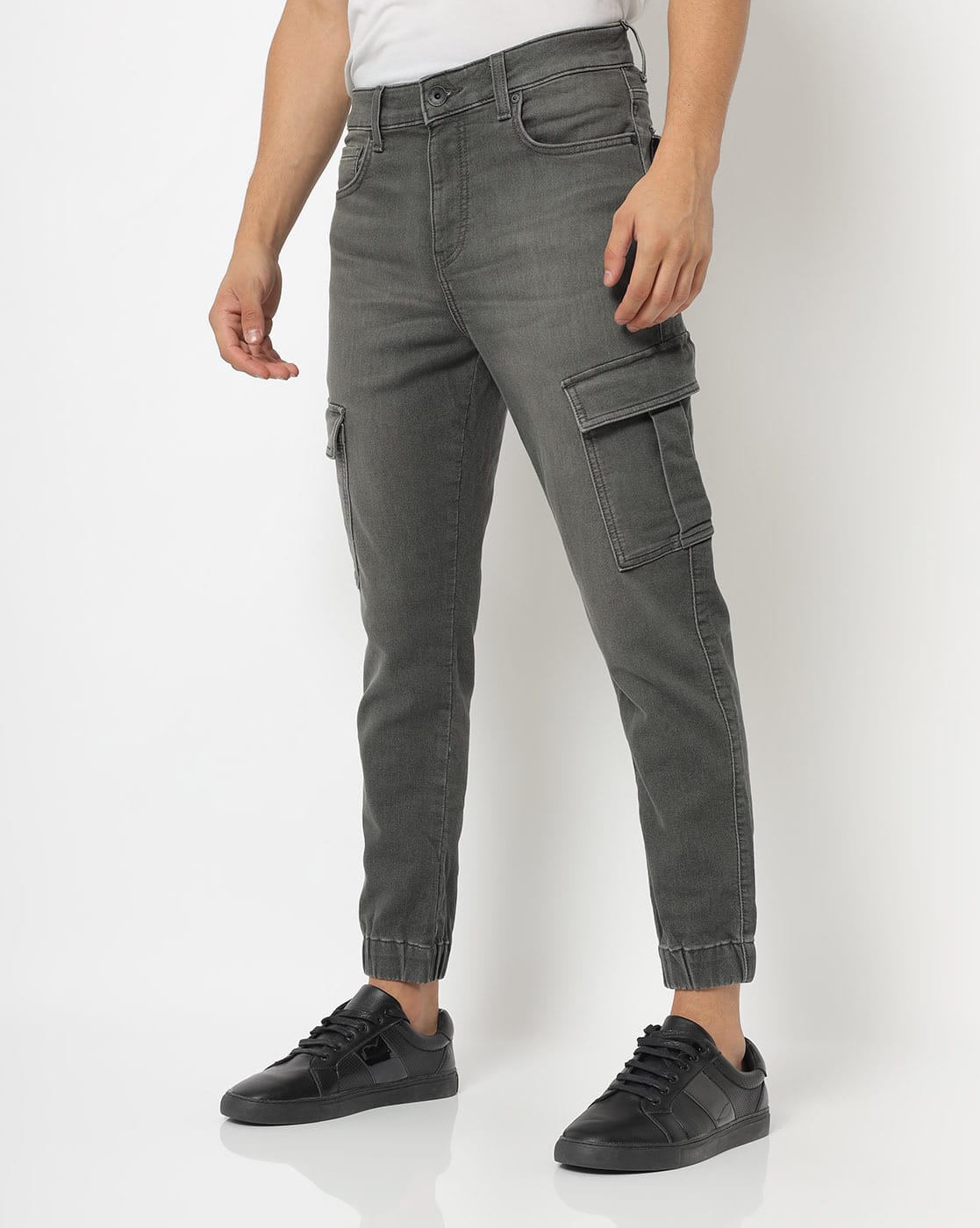 cargo pocket jeans