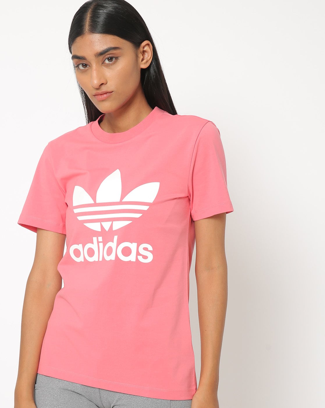 Adidas originals pink outlet tee