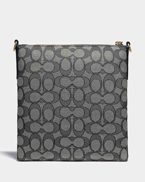 KITT Signature Jacquard Messenger Crossbody Bag