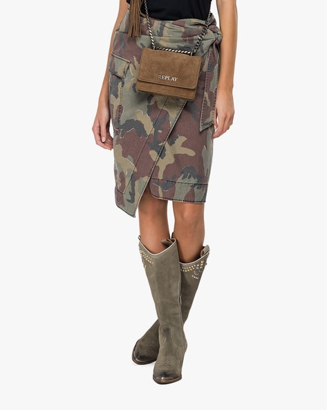 camo wrap skirt