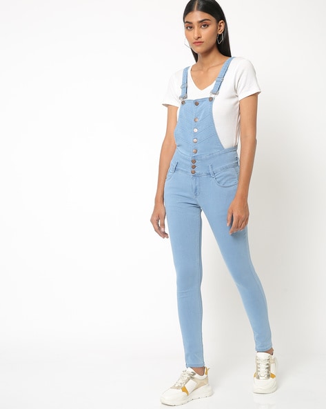 Denim Dungarees Overall Pants Light Blue Jeans Trousers buckle Straps  Workwear Overalls Casual Wear SIZE USA 14 UK 18 - Etsy