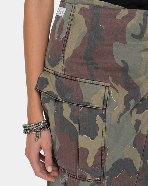 camo wrap skirt