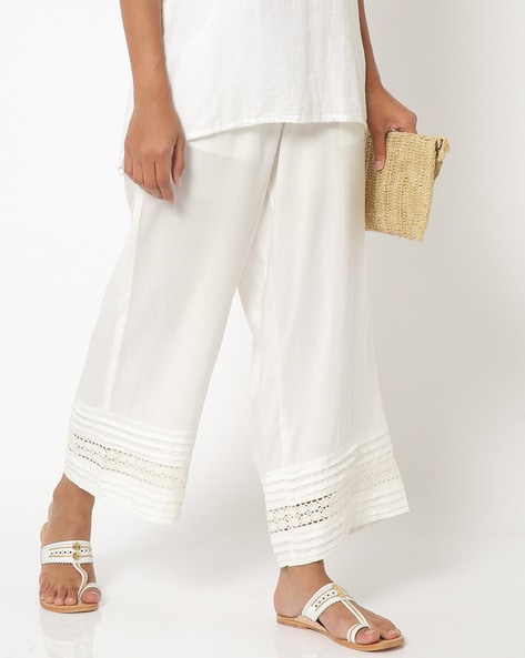 Palazzos with Lace Trim Price in India