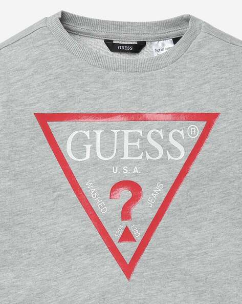 Guess on sale grey sweatshirt