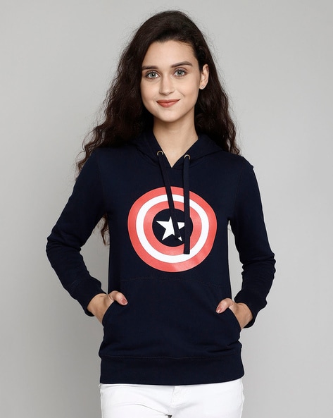 Captain america sales sweatshirt women's