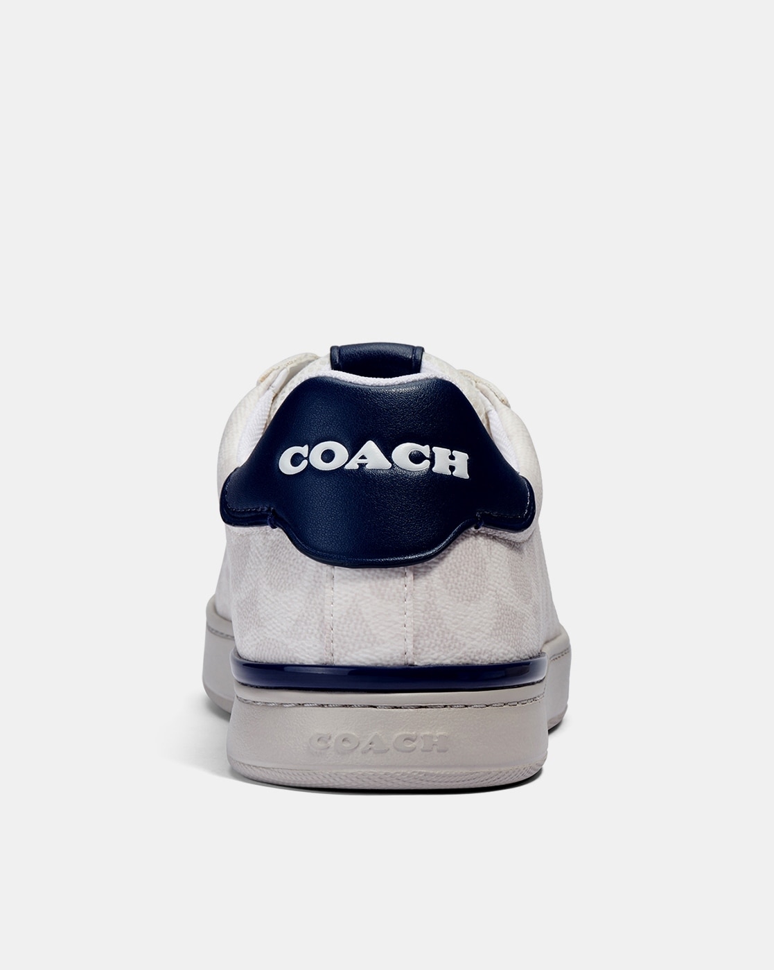 White Distressed Sneakers by Coach 1941 on Sale