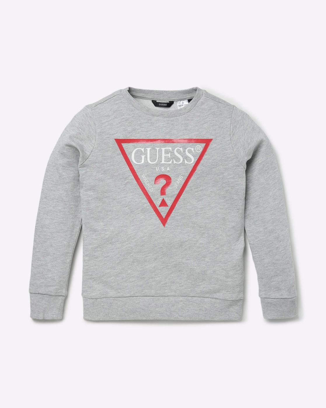 Grey guess sweatshirt sale