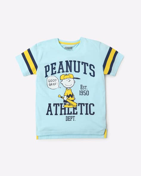 Peanuts Print Round-Neck T-shirt