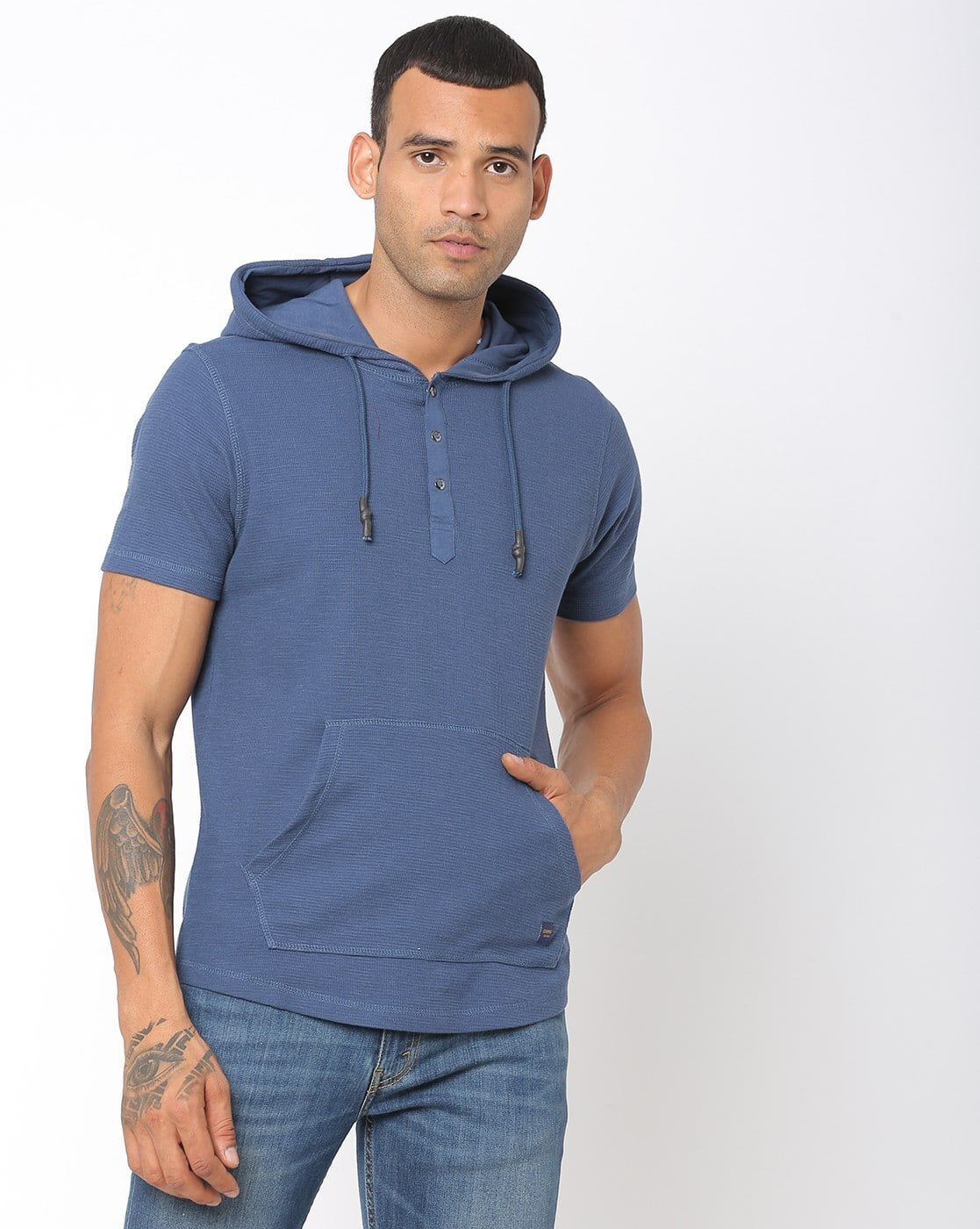 Buy Navy Blue Tshirts for Men by DNMX 
