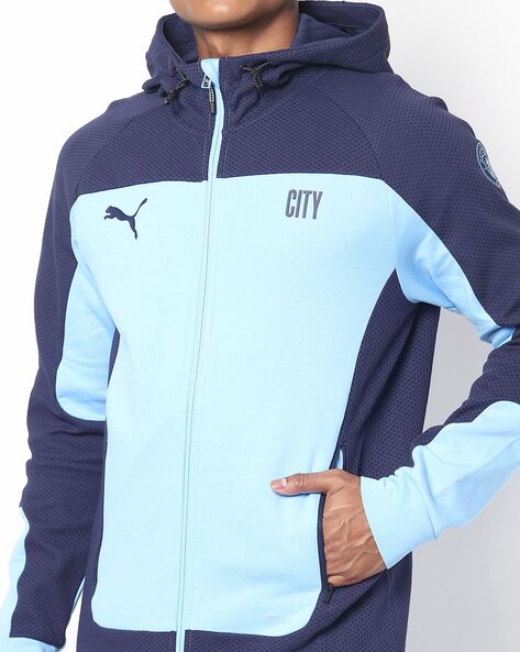 manchester city evostripe hooded jacket