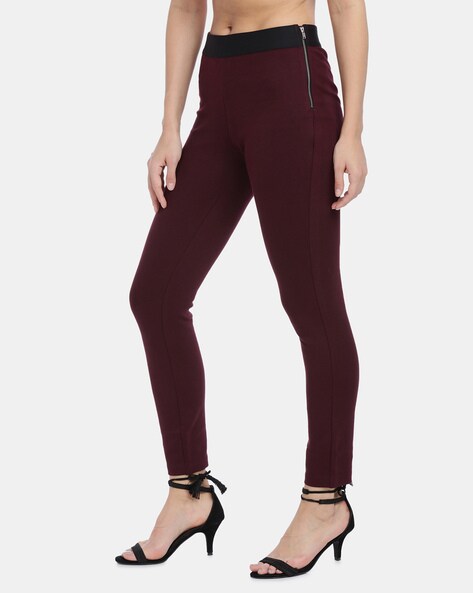 Buy Maroon Leggings for Women by GAP Online