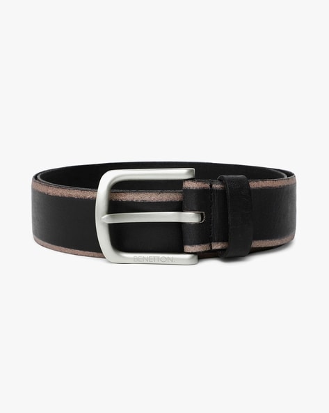 United Colors of Benetton Leather Belt black casual look Accessories Belts Leather Belts 
