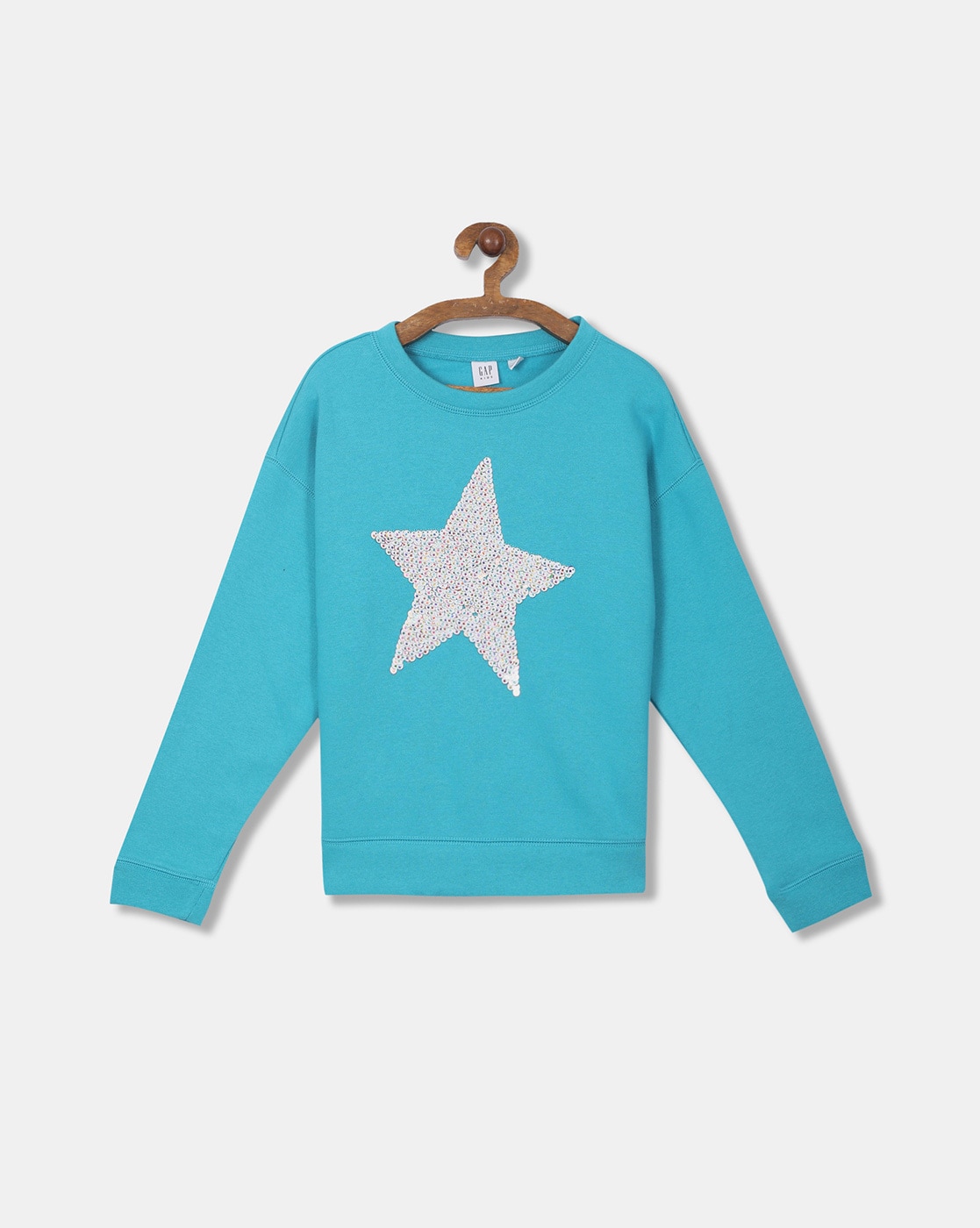 Glitter Star Print Sweatshirt