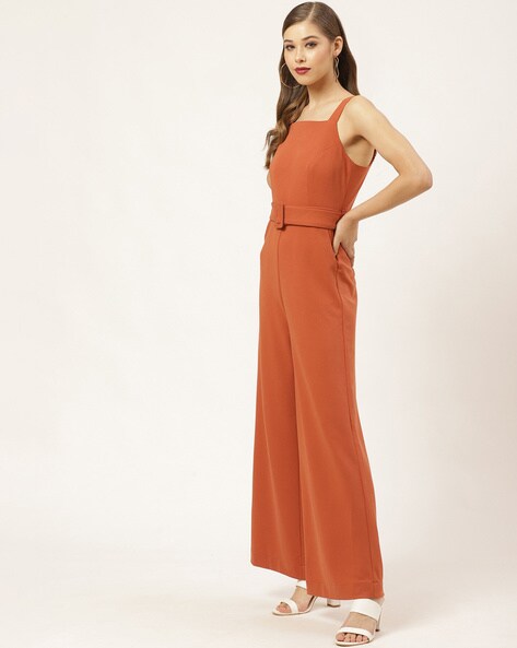 Closet London tie waist kimono jumpsuit in navy | ASOS