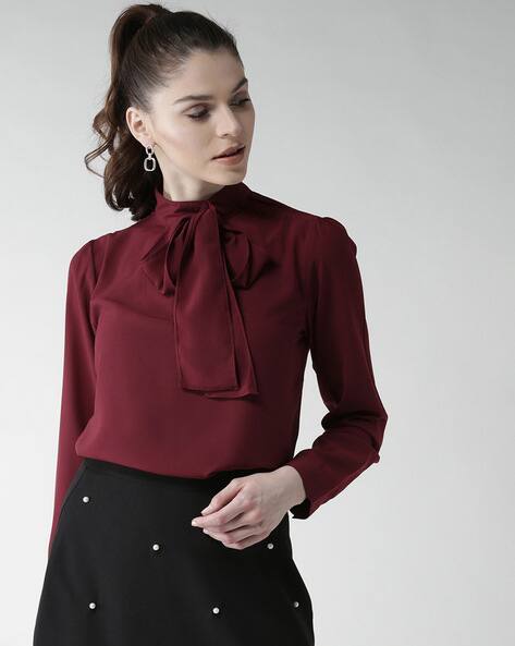 High Neck Full Sleeves Blouse