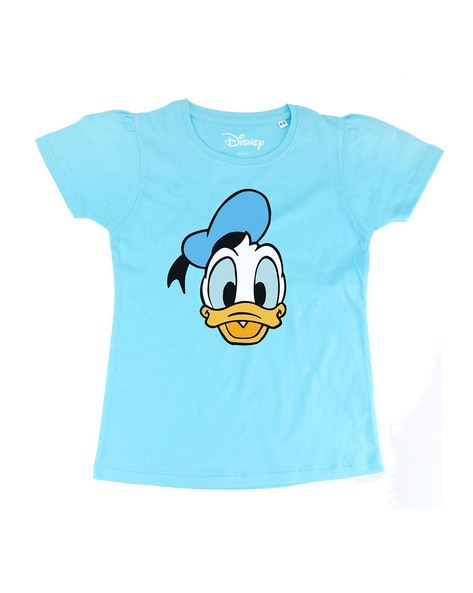 Buy Sky Blue Tshirts for Girls by MICKEY MOUSE FAMILY Online