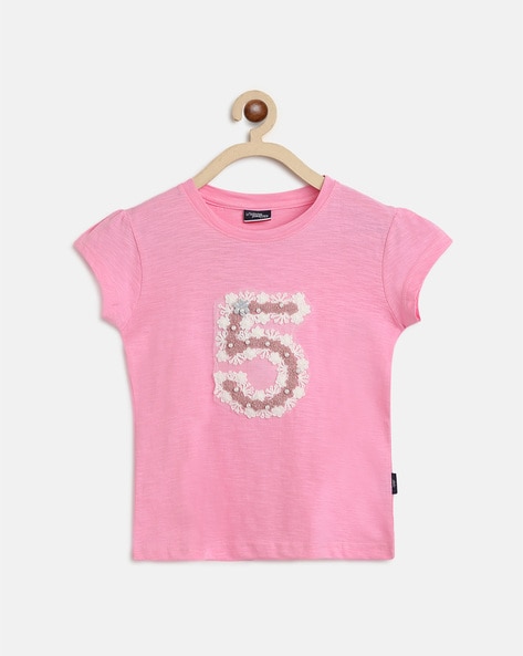 Buy Pink Tops & Tunics for Girls by LI'L TOMATOES Online