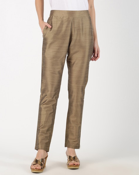 MAX Regular Fit Women Gold Trousers - Buy MAX Regular Fit Women Gold  Trousers Online at Best Prices in India | Flipkart.com