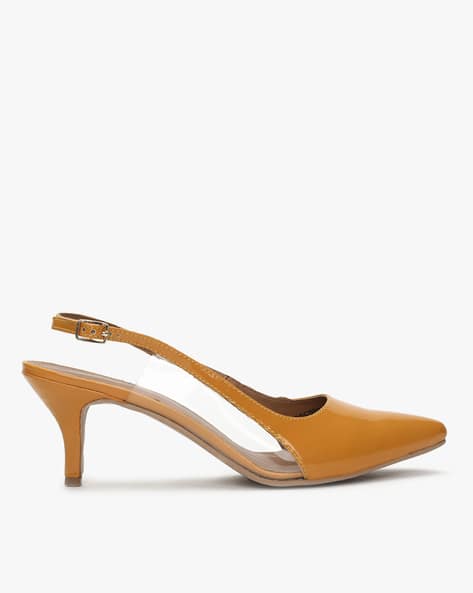 slingback pointed toe pumps