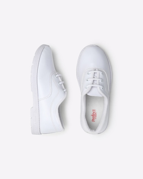 Liberty white canvas deals school shoes