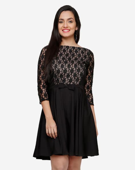 net skater dress